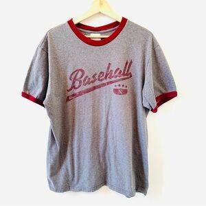 Nike vintage baseball ringer tee size large